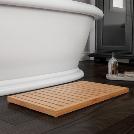 HASTINGS HOME Hastings Home Bamboo Non-Slip Open Slatted Bathmat 840839VWT